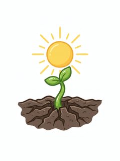 sprout growing in soil