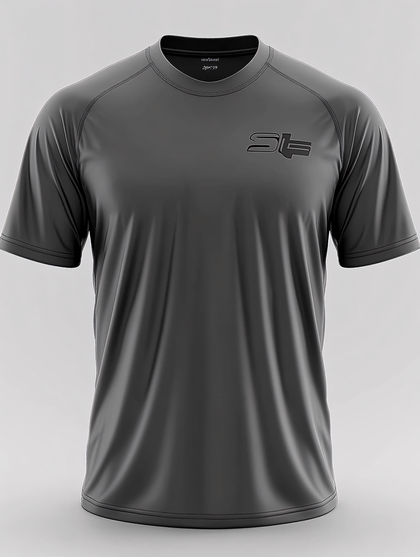 Grey Sportswear T-Shirt With Logo