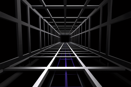 Grid Tunnel Perspective