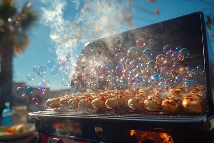 Grilled Sausage and Bubbles