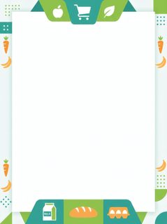 grocery border template