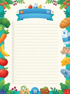 grocery list template