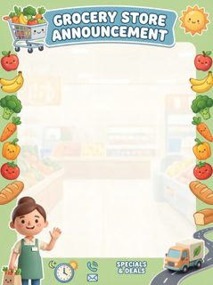grocery store template