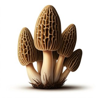 morel mushroom cluster