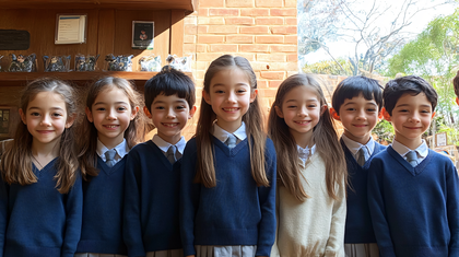 Group of Smiling School Children