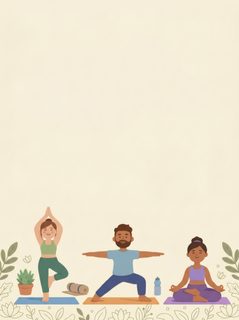 yoga class illustration