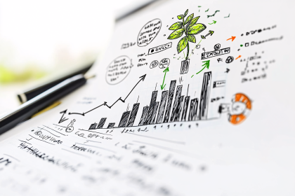 Growth Chart and Business Concept