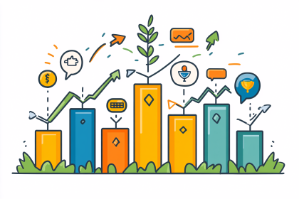 Growth Graph with Icons
