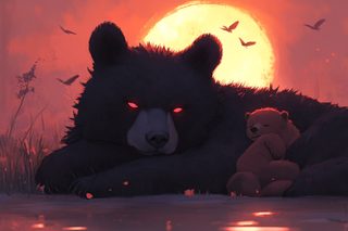 Guardian Bears at Dusk