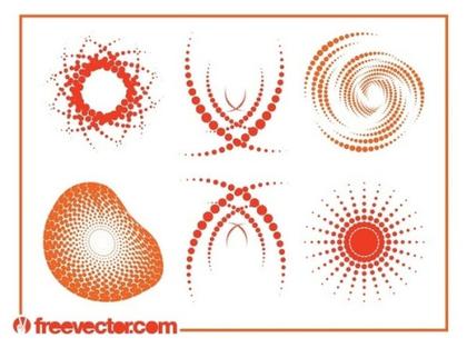 Halftone Designs Free Vector