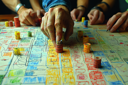Hand-Drawn Board Game Strategy