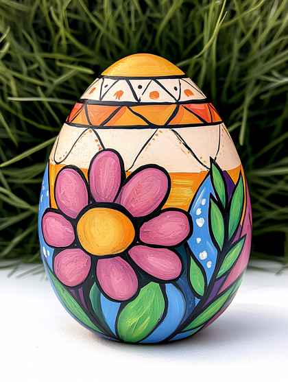 Hand Painted Easter Egg