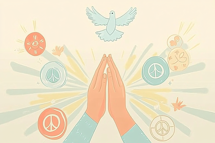 Hands Reaching for Peace