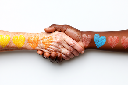 Handshake of Diversity and Love