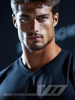 Handsome Man In Black Shirt