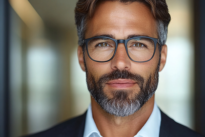 Handsome Man with Glasses