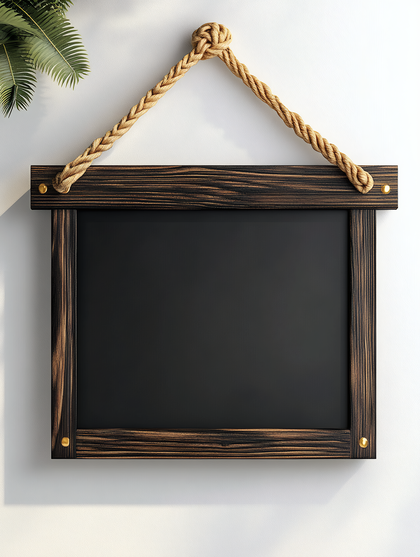 Hanging Blackboard with Rope