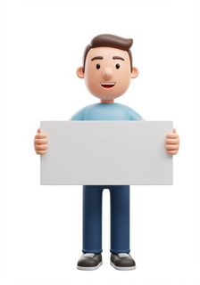 3D Man Sign