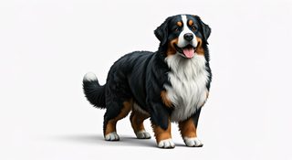 happy bernese dog