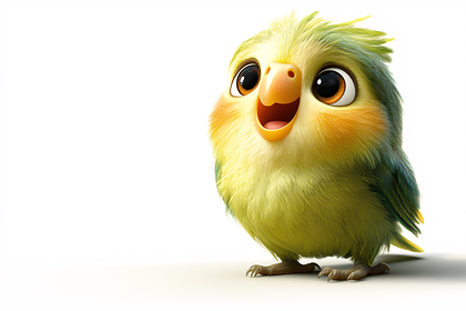 Happy Cartoon Bird