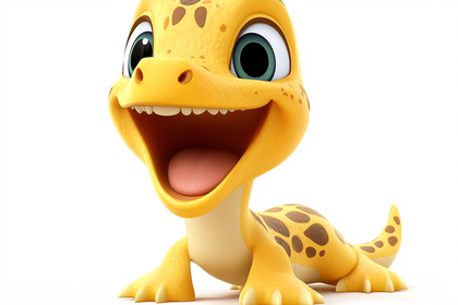 Happy Cartoon Gecko