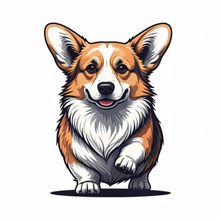 corgi-cartoon-portrait