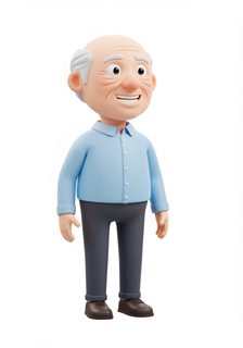 Elderly Man 3D