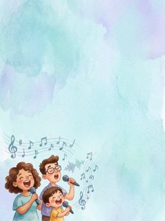 family singing together