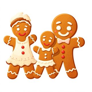 gingerbread family cookies