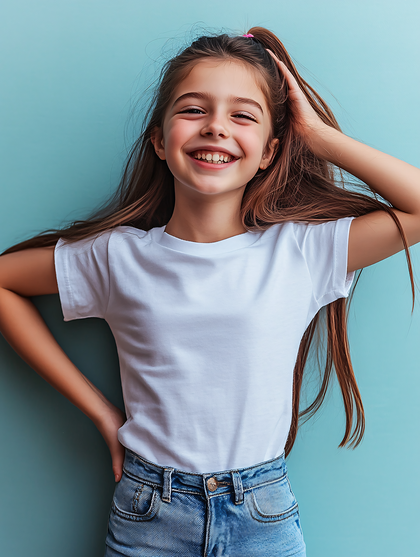 Happy Girl Posing