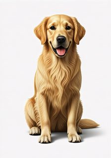 Golden Retriever Sitting