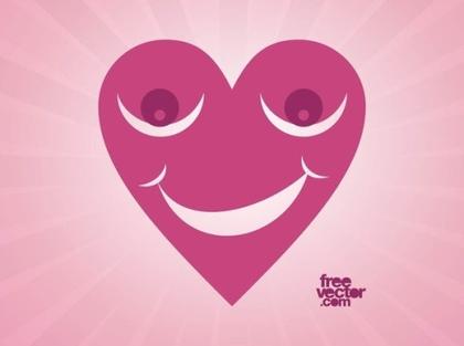 Happy Heart Free Vector