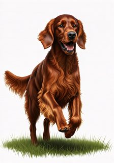 running-irish-setter