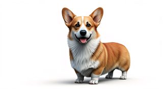 happy corgi dog