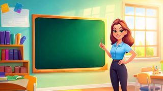 Happy Teacher In Classroom