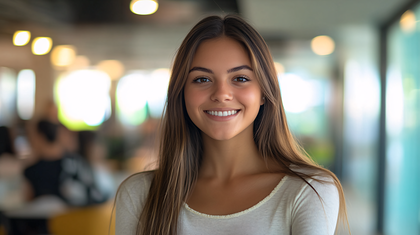 Happy Young Woman Portrait