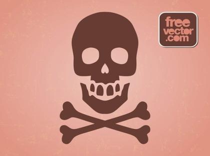 Hazard Skull Symbol Free Vector