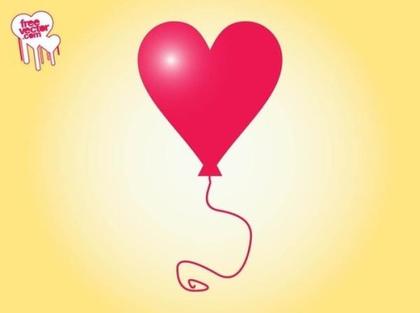 Heart Balloon Free Vector