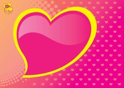 Heart Card Free Vector