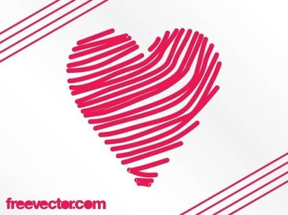 Heart Doodle Free Vector