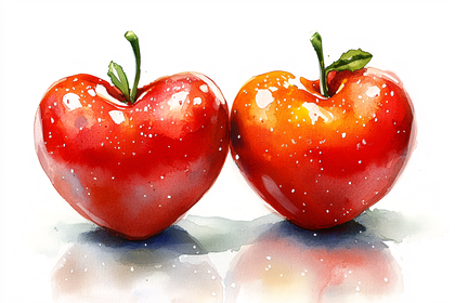 Heart-Shaped Apples