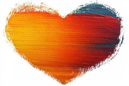 Heart-Shaped Brushstroke