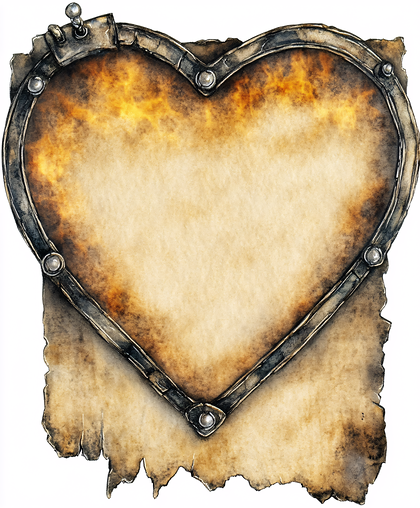 Heart Shaped Scroll Frame
