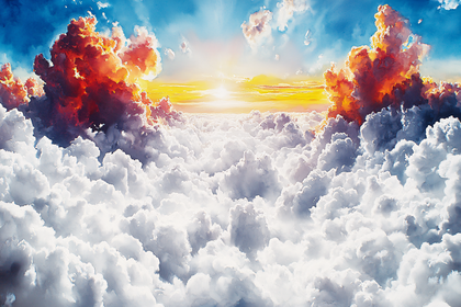 Heavenly Clouds at Sunrise