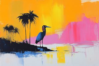 Heron by Tropical Waters