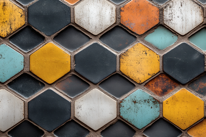 Hexagon Tile Mosaic Texture
