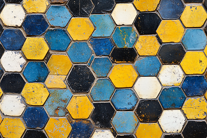 Hexagonal Tile Mosaic