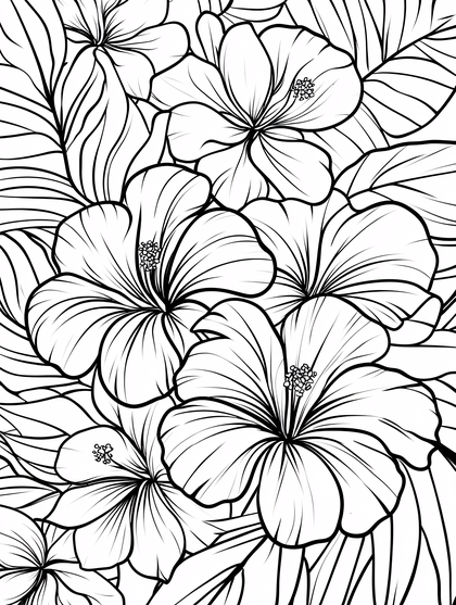 Hibiscus Floral Pattern