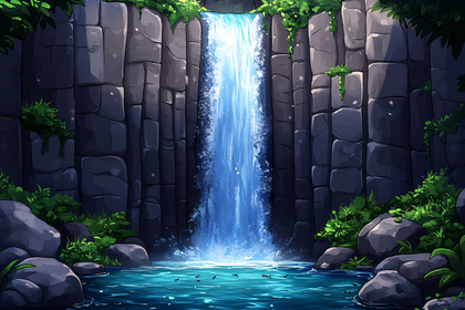Hidden Waterfall Oasis