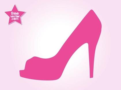 High Heel Shoe Free Vector